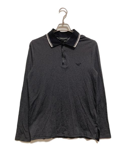 EMPORIO ARMANI（エンポリオ アルマーニ）EMPORIO ARMANI (エンポリオ アルマーニ) ポロシャツ ブラック サイズ:XLの古着・服飾アイテム
