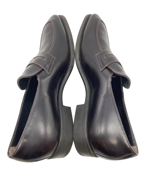 GIORGIO ARMANI（ジョルジョアルマーニ）GIORGIO ARMANI (ジョルジョアルマーニ) コインローファー ブラウン サイズ:44の古着・服飾アイテム