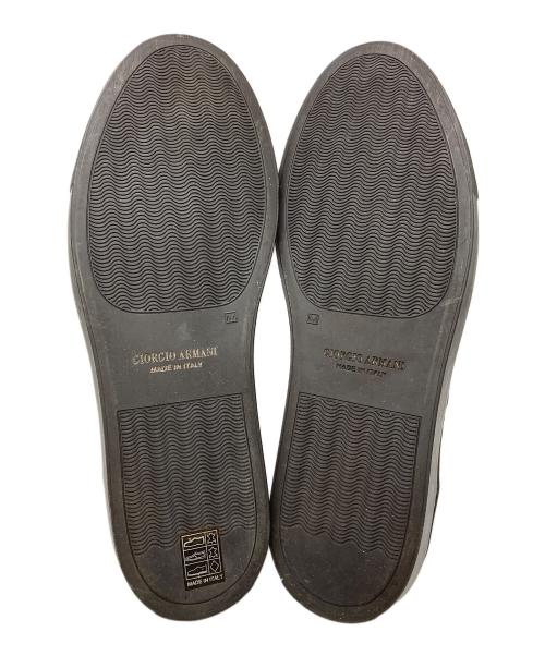 GIORGIO ARMANI（ジョルジョアルマーニ）GIORGIO ARMANI (ジョルジョアルマーニ) スネーク柄レザーシューズ ブラウン サイズ:SIZE 43の古着・服飾アイテム
