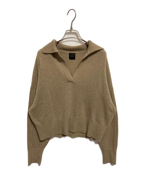 Spick and Span（スピックアンドスパン）Spick and Span (スピックアンドスパン) ウール混ポロシャツプルオーバー ベージュ サイズ:FREEの古着・服飾アイテム