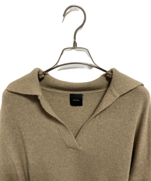 Spick and Span（スピックアンドスパン）Spick and Span (スピックアンドスパン) ウール混ポロシャツプルオーバー ベージュ サイズ:FREEの古着・服飾アイテム
