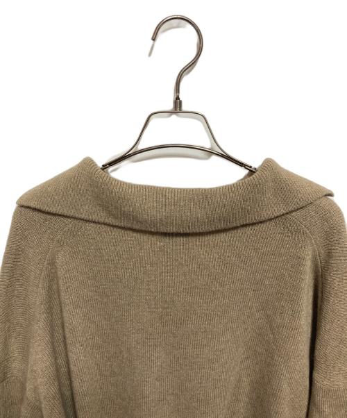 Spick and Span（スピックアンドスパン）Spick and Span (スピックアンドスパン) ウール混ポロシャツプルオーバー ベージュ サイズ:FREEの古着・服飾アイテム