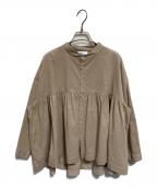 Yarmoヤーモ）の古着「New Gather Shirts」｜ベージュ