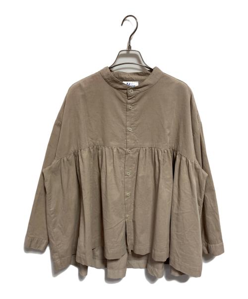 Yarmo（ヤーモ）Yarmo (ヤーモ) New Gather Shirts ベージュ サイズ:FREEの古着・服飾アイテム