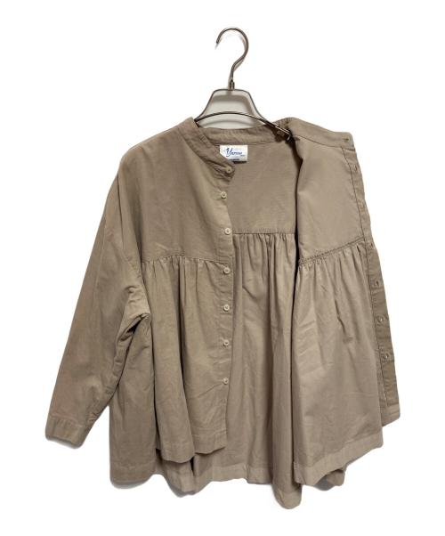 Yarmo（ヤーモ）Yarmo (ヤーモ) New Gather Shirts ベージュ サイズ:FREEの古着・服飾アイテム