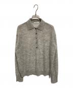 JOURNAL STANDARDジャーナルスタンダード）の古着「シアーアルパカMIXニットポロ シャツ」｜グレー