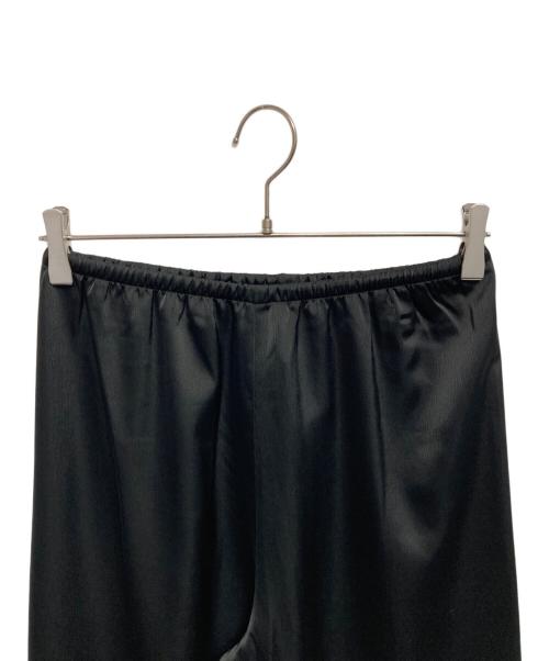 GALLARDA GALANTE（ガリャルダガランテ）GALLARDA GALANTE (ガリャルダガランテ) ワイドドロストサテンパンツ ブラック サイズ:1の古着・服飾アイテム