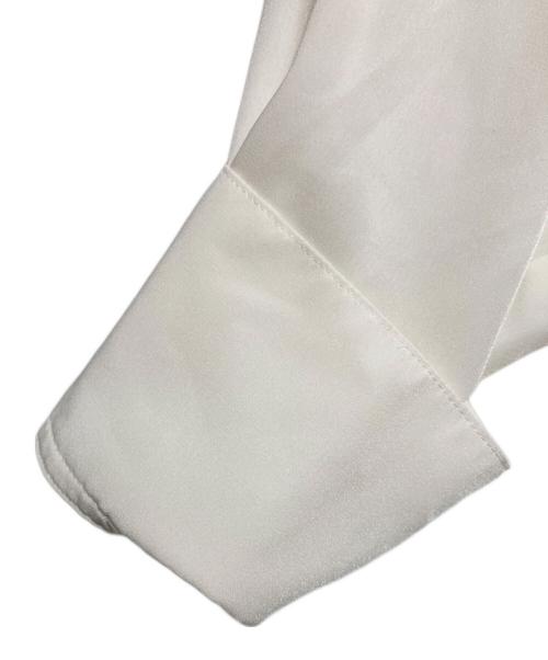 BALLSEY（ボールジィ）BALLSEY (ボールジィ) クリアデシン ボウタイブラウス ホワイト サイズ:36の古着・服飾アイテム