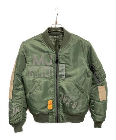 AVIREX MA-1 ジャケット オリーブ 中古・古着通販】AVIREX (アヴィレックス) MA-1ジャケット オリーブ