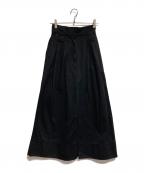 Snidelスナイデル）の古着「チノワイドスカート」｜ブラック