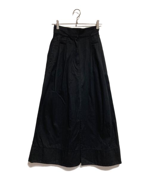Snidel（スナイデル）Snidel (スナイデル) チノワイドスカート ブラックの古着・服飾アイテム