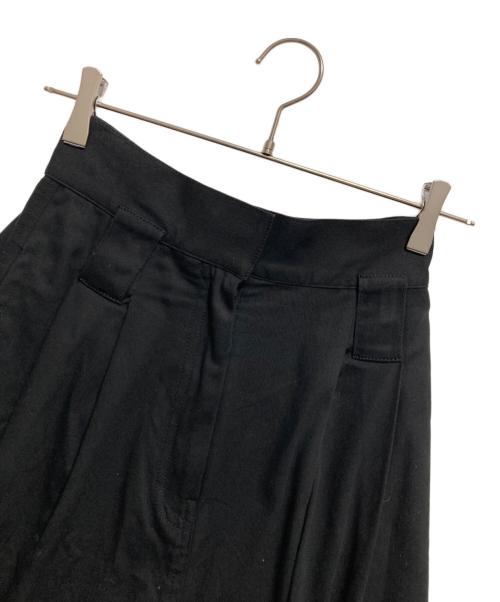 Snidel（スナイデル）Snidel (スナイデル) チノワイドスカート ブラックの古着・服飾アイテム