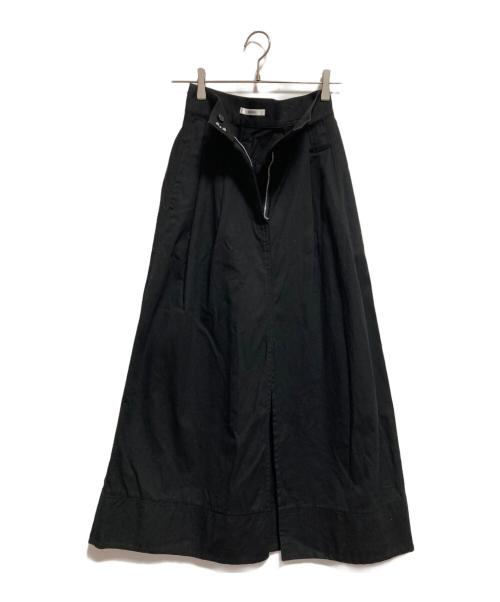 Snidel（スナイデル）Snidel (スナイデル) チノワイドスカート ブラックの古着・服飾アイテム