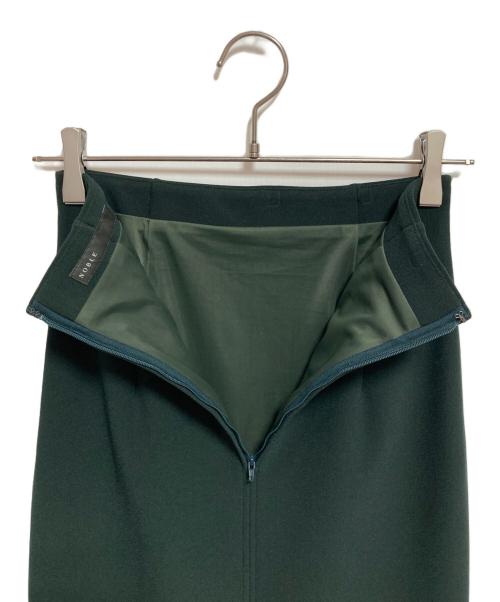 Noble（ノーブル）Noble (ノーブル) 【洗える】コンフォートジャージーライクタイトスカート グリーン サイズ:34の古着・服飾アイテム