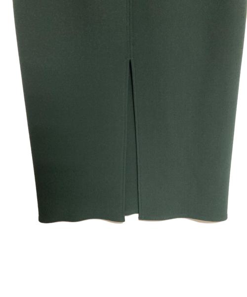 Noble（ノーブル）Noble (ノーブル) 【洗える】コンフォートジャージーライクタイトスカート グリーン サイズ:34の古着・服飾アイテム