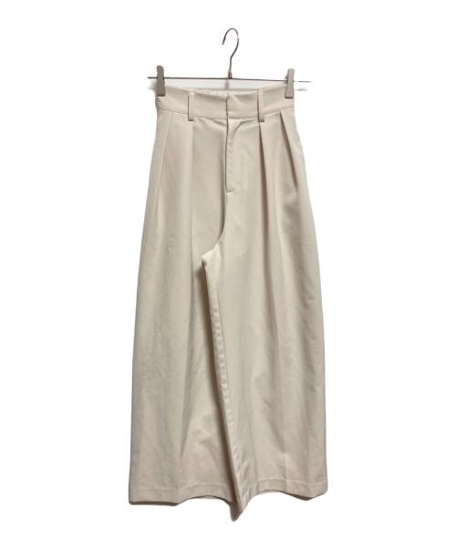 CAPRICIEUX LE'MAGE（カプリシューレマージュ）CAPRICIEUX LE'MAGE (カプリシューレマージュ) gemeil (ジェムイル) 2タックワイドパンツ ベージュ サイズ:36の古着・服飾アイテム
