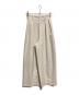 CAPRICIEUX LE'MAGE（カプリシューレマージュ）の古着「2タックワイドパンツ」｜ベージュ