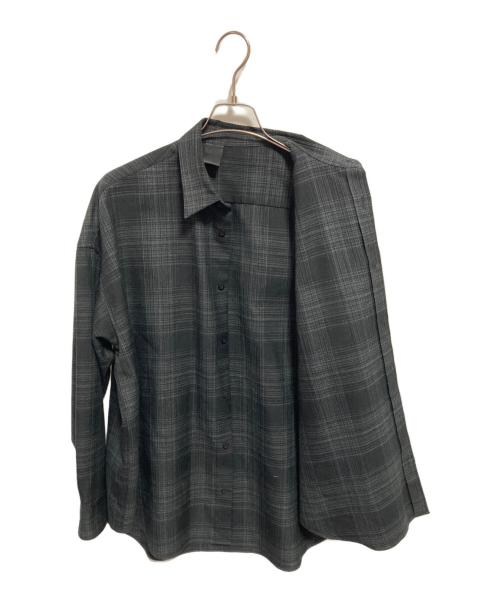 N.HOOLYWOOD（エヌ ハリウッド）N.HOOLYWOOD (エヌ ハリウッド) CHECK SHIRTS ブラック サイズ:36の古着・服飾アイテム