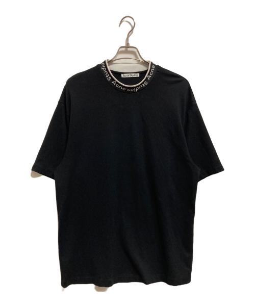 Acne studios（アクネ ストゥディオズ）ACNE STUDIOS (アクネ ストゥディオズ) EXTORR LOGO RIB T-SHIRTS ブラック サイズ:Lの古着・服飾アイテム