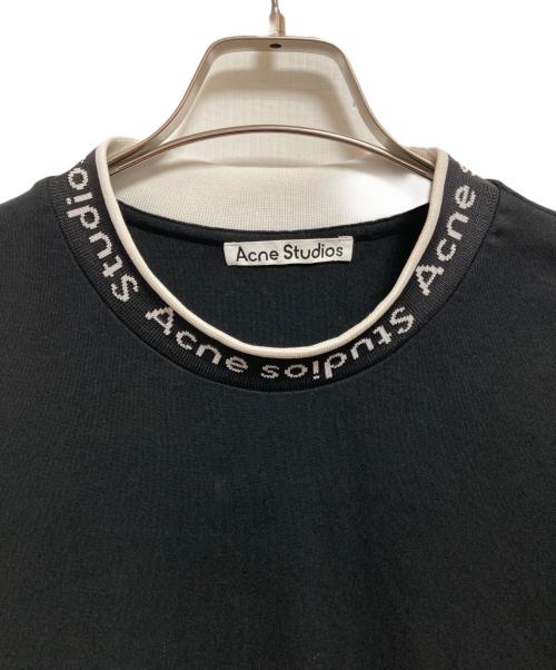 Acne studios（アクネ ストゥディオズ）ACNE STUDIOS (アクネ ストゥディオズ) EXTORR LOGO RIB T-SHIRTS ブラック サイズ:Lの古着・服飾アイテム