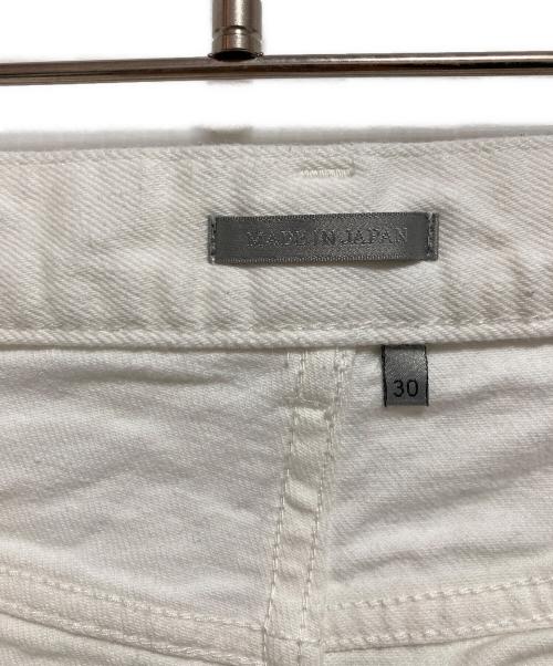 Dior（ディオール）Dior (ディオール) ポケットロゴ刺繍ボタンフライスキニーデニムパンツ ホワイト サイズ:W30の古着・服飾アイテム