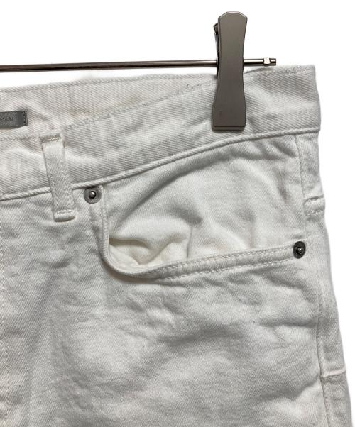 Dior（ディオール）Dior (ディオール) ポケットロゴ刺繍ボタンフライスキニーデニムパンツ ホワイト サイズ:W30の古着・服飾アイテム