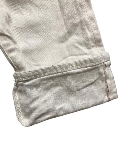 Dior（ディオール）Dior (ディオール) ポケットロゴ刺繍ボタンフライスキニーデニムパンツ ホワイト サイズ:W30の古着・服飾アイテム