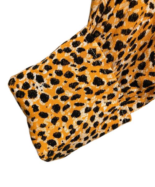 GANNI（ガニー）Ganni (ガニー) レオパード柄ワンピース オレンジ サイズ:36の古着・服飾アイテム