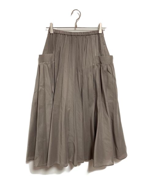 UNITED ARROWS TOKYO（ユナイテッドアローズトウキョウ）UNITED ARROWS TOKYO (ユナイテッドアローズトウキョウ) オーガンジー ポケット フレアスカート オリーブ サイズ:FREEの古着・服飾アイテム
