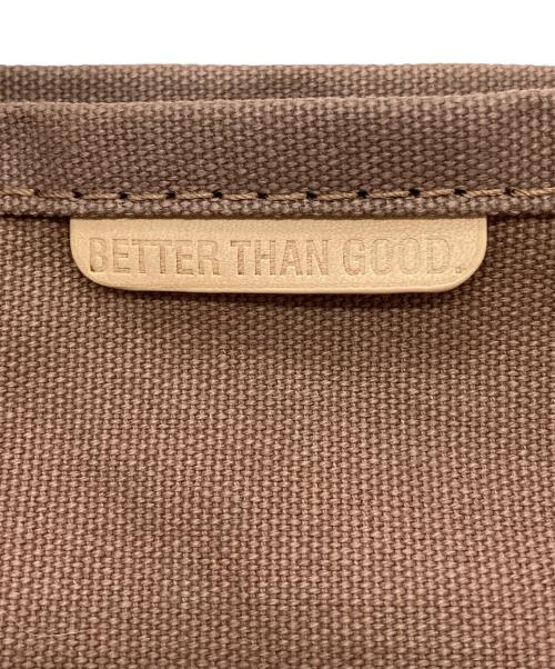 BETTER THAN GOOD（ベターザングッド）BETTER THAN GOOD (ベターザングッド) ONE HANDLE TOTE BAG ブラウンの古着・服飾アイテム