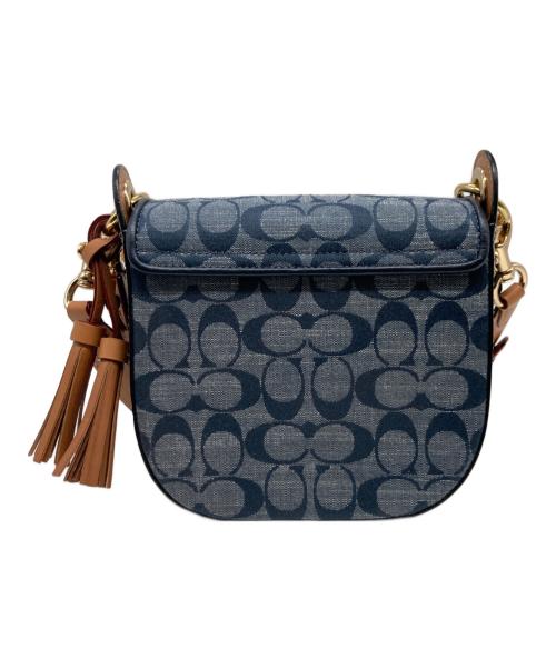 COACH（コーチ）COACH (コーチ) クリオ ショルダー バッグ 17 シグネチャー シャンブレー ネイビーの古着・服飾アイテム