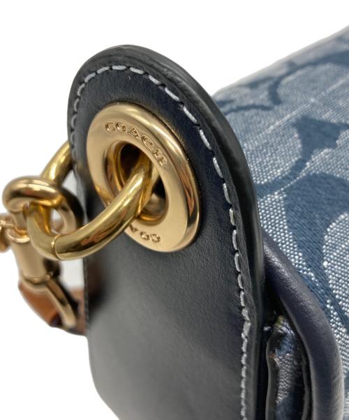 COACH（コーチ）COACH (コーチ) クリオ ショルダー バッグ 17 シグネチャー シャンブレー ネイビーの古着・服飾アイテム