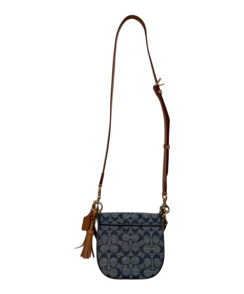 COACH（コーチ）COACH (コーチ) クリオ ショルダー バッグ 17 シグネチャー シャンブレー ネイビーの古着・服飾アイテム