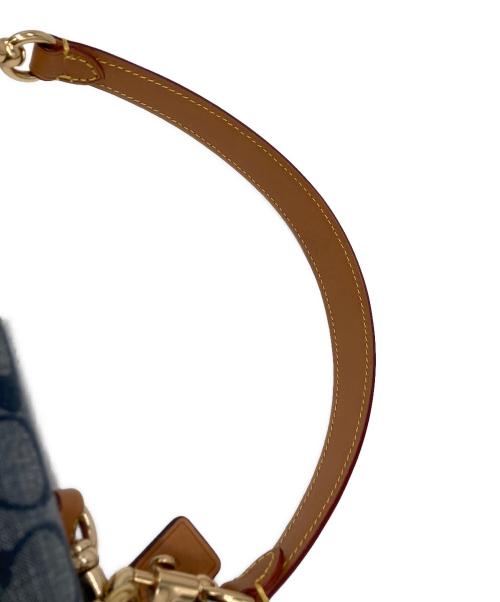 COACH（コーチ）COACH (コーチ) クリオ ショルダー バッグ 17 シグネチャー シャンブレー ネイビーの古着・服飾アイテム