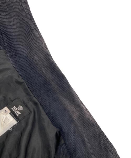 VERSACE JEANS COUTURE（ヴェルサーチ ジーンズクチュール）VERSACE JEANS COUTURE (ヴェルサーチ ジーンズクチュール) コーデュロイジャケット ブラック サイズ:Mの古着・服飾アイテム