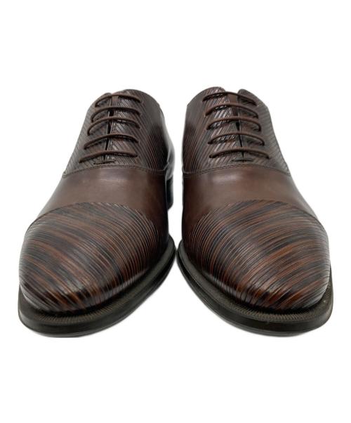 GIORGIO ARMANI（ジョルジョアルマーニ）GIORGIO ARMANI (ジョルジョアルマーニ) ストレートチップシューズ ブラウン サイズ:43 1/2の古着・服飾アイテム