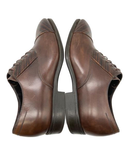 GIORGIO ARMANI（ジョルジョアルマーニ）GIORGIO ARMANI (ジョルジョアルマーニ) ストレートチップシューズ ブラウン サイズ:43 1/2の古着・服飾アイテム