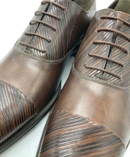 GIORGIO ARMANI（ジョルジョアルマーニ）GIORGIO ARMANI (ジョルジョアルマーニ) ストレートチップシューズ ブラウン サイズ:43 1/2の古着・服飾アイテム