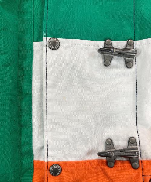 POLO RALPH LAUREN（ポロ・ラルフローレン）POLO RALPH LAUREN (ポロ・ラルフローレン) The Color-Blocked Canvas Jacket グリーン×ホワイト サイズ:Mの古着・服飾アイテム