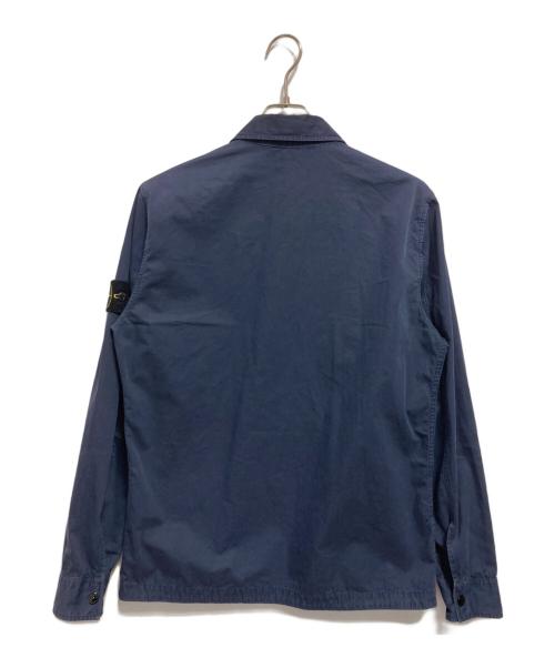 STONE ISLAND（ストーンアイランド）STONE ISLAND (ストーンアイランド) オーバージップシャツブルゾン ネイビー サイズ:Mの古着・服飾アイテム