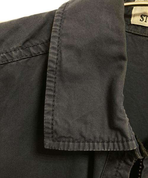 STONE ISLAND（ストーンアイランド）STONE ISLAND (ストーンアイランド) オーバージップシャツブルゾン ネイビー サイズ:Mの古着・服飾アイテム