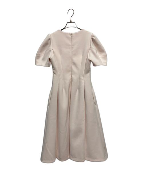 CELFORD（セルフォード）CELFORD (セルフォード) カーブネックポンチワンピース ベージュ サイズ:34の古着・服飾アイテム