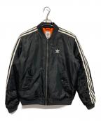adidasアディダス）の古着「BOMBER PADDED JACKET」｜ブラック