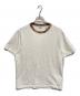 BURBERRY（バーバリー）の古着「ノバチェックトリムコットンTシャツ」｜ホワイト