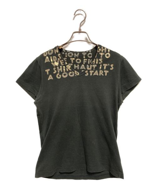 MARTIN MARGIELA（マルタン・マルジェラ）Martin Margiela (マルタン・マルジェラ) AIDS TEE ブラック サイズ:Sの古着・服飾アイテム