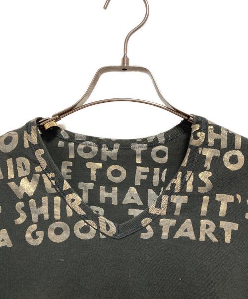 MARTIN MARGIELA（マルタン・マルジェラ）Martin Margiela (マルタン・マルジェラ) AIDS TEE ブラック サイズ:Sの古着・服飾アイテム