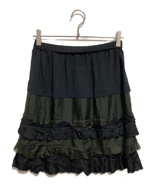 JUNYA WATANABE MAN（ジュンヤワタナベマン）JUNYA WATANABE MAN (ジュンヤワタナベマン) フリルスカート ブラック サイズ:Ｍの古着・服飾アイテム