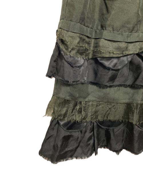 JUNYA WATANABE MAN（ジュンヤワタナベマン）JUNYA WATANABE MAN (ジュンヤワタナベマン) フリルスカート ブラック サイズ:Ｍの古着・服飾アイテム