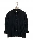 TAO COMME des GARCONSタオ コムデギャルソン）の古着「フリルシャツ」｜ブラック