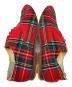 中古・古着 COMME des GARCONS HOMME PLUS (コムデギャルソンオムプリュス) タータンチェックシューズ レッド サイズ:25：10000円